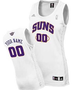 Women's Customized Phoenix Suns White Basketball Jersey